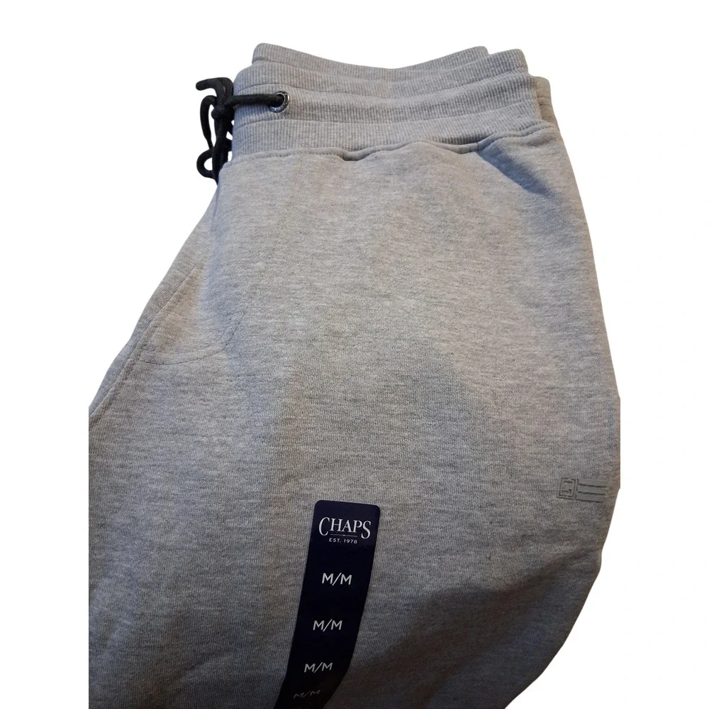 2 Chaps NWT Mens sz Medium Athletic Loungewear Athleisure Fleece‎ Comfy Joggers